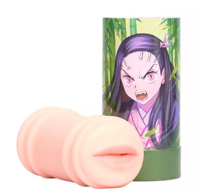 best oral sex simulator - nezuko's double tooth blowjob